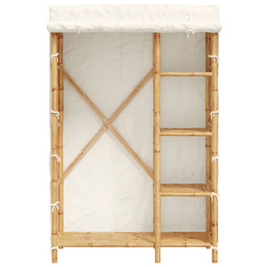 Bambus Kleiderschrank 110x45x170cm