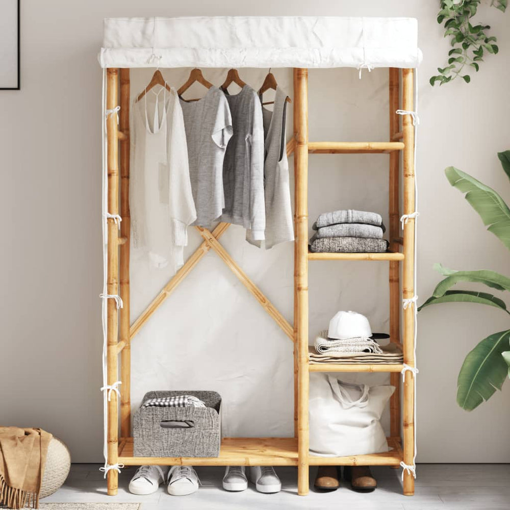 Bambus Kleiderschrank 110x45x170cm