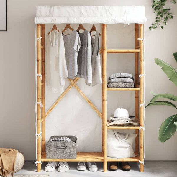 Bambus Kleiderschrank 110x45x170cm