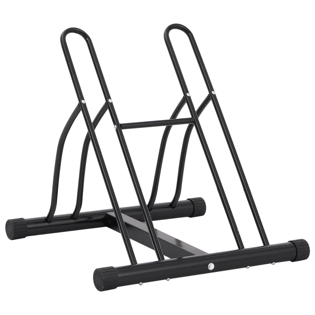 vidaXL Support à vélos autoportant pour 2 vélos Acier