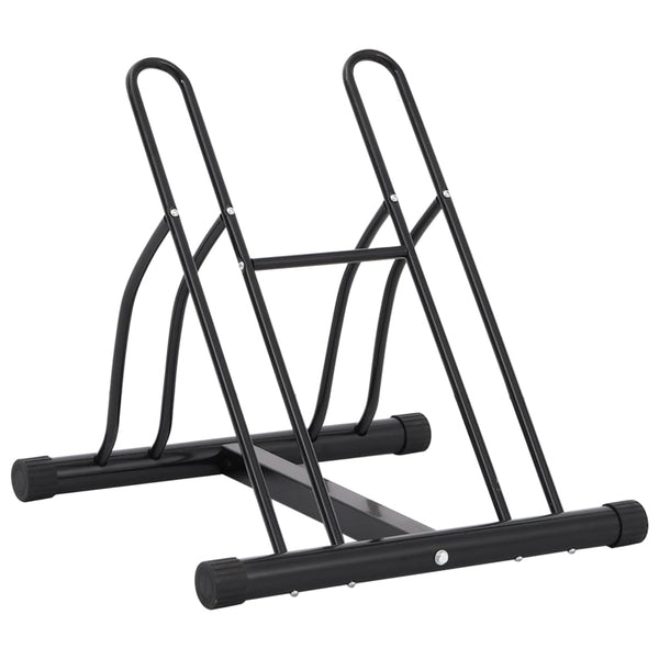 vidaXL Support à vélos autoportant pour 2 vélos Acier