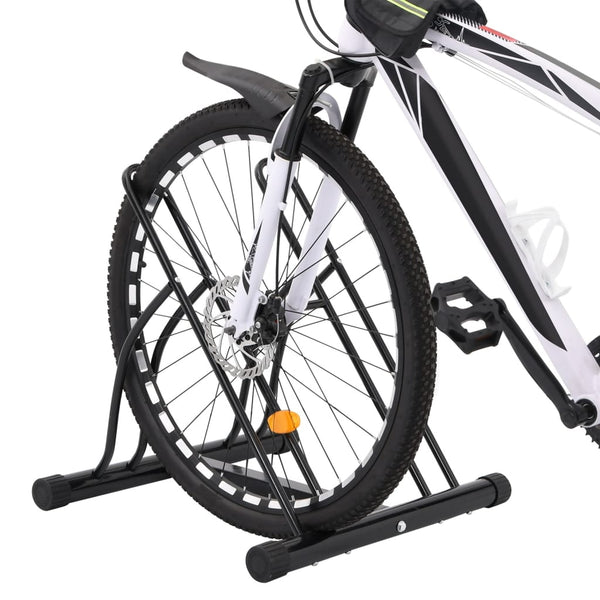 vidaXL Support à vélos autoportant pour 2 vélos Acier