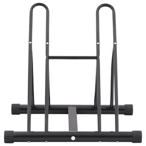 vidaXL Support à vélos autoportant pour 2 vélos Acier