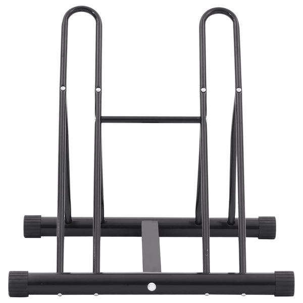 vidaXL Support à vélos autoportant pour 2 vélos Acier