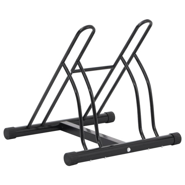 vidaXL Support à vélos autoportant pour 2 vélos Acier