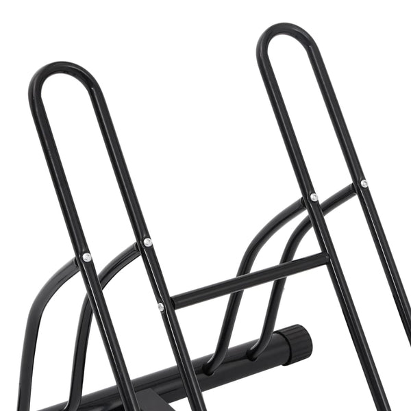 vidaXL Support à vélos autoportant pour 2 vélos Acier