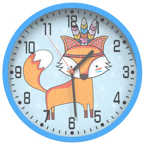 Blaue Wanduhr Ø25,5cm
