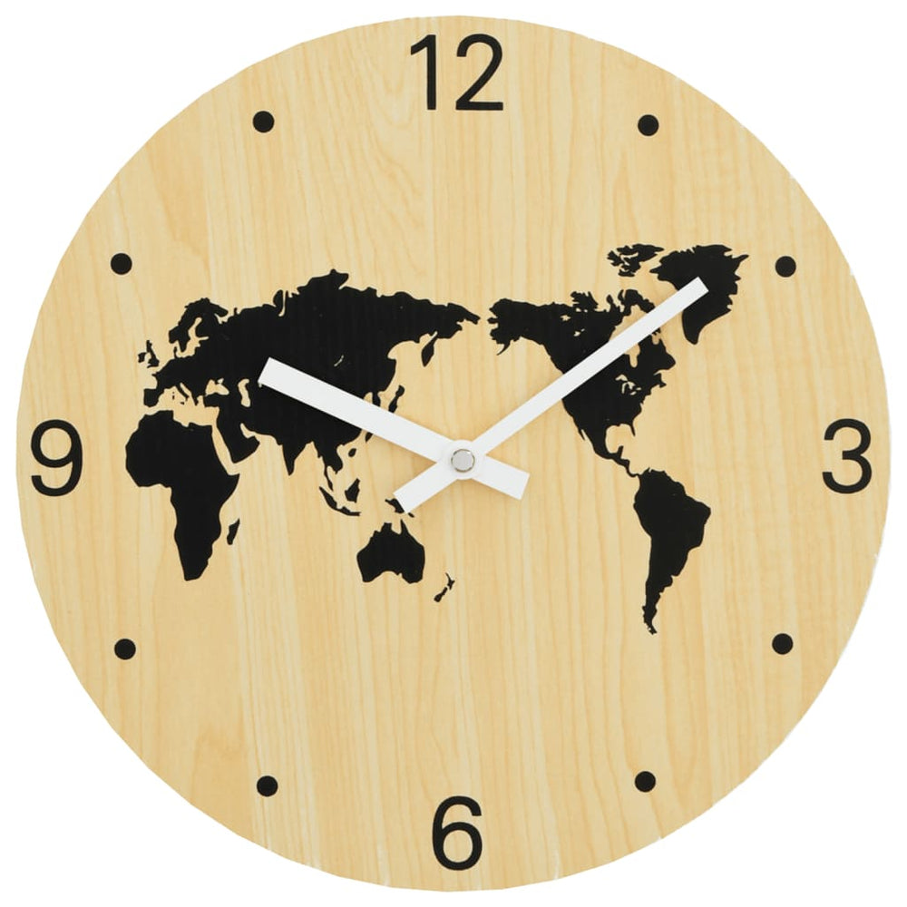 Gelb-Schwarze Wanduhr Ø30cm
