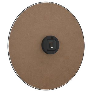 Gelb-Schwarze Wanduhr Ø50cm