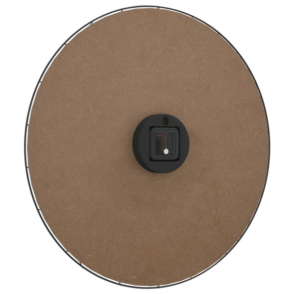 Gelb-Schwarze Wanduhr Ø50cm