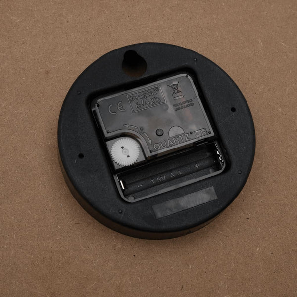 Gelb-Schwarze Wanduhr Ø50cm