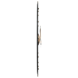 Schwarze Wanduhr Eisen Ø60cm