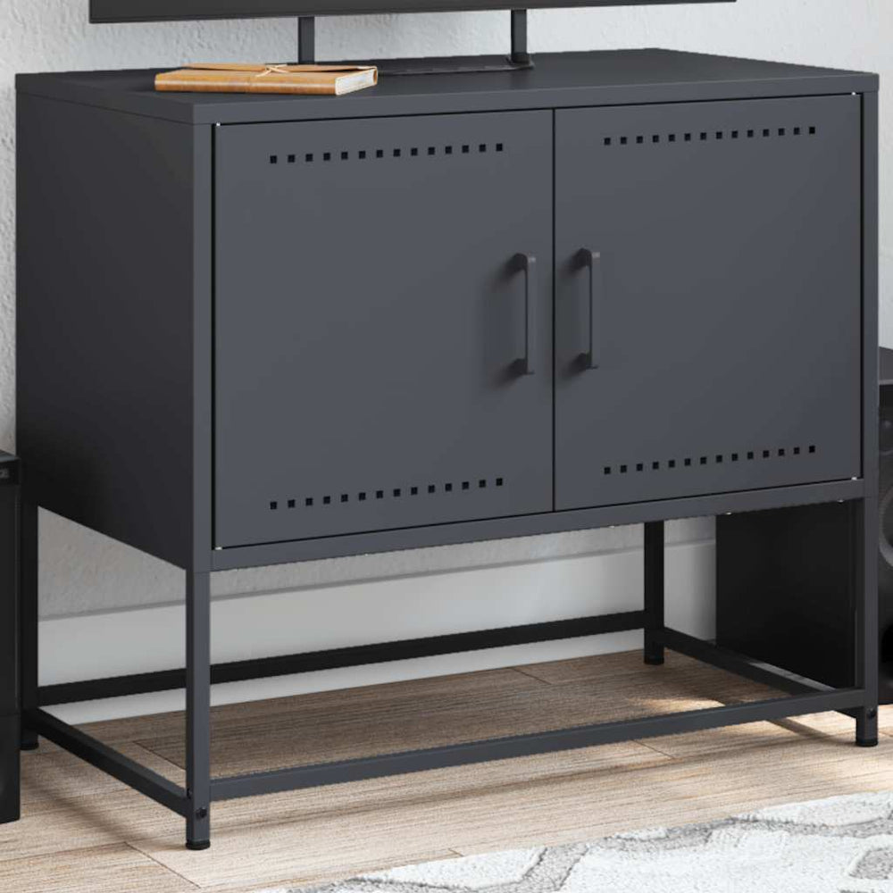 Meuble TV vidaXL anthracite 68,5x39x60,5 cm acier