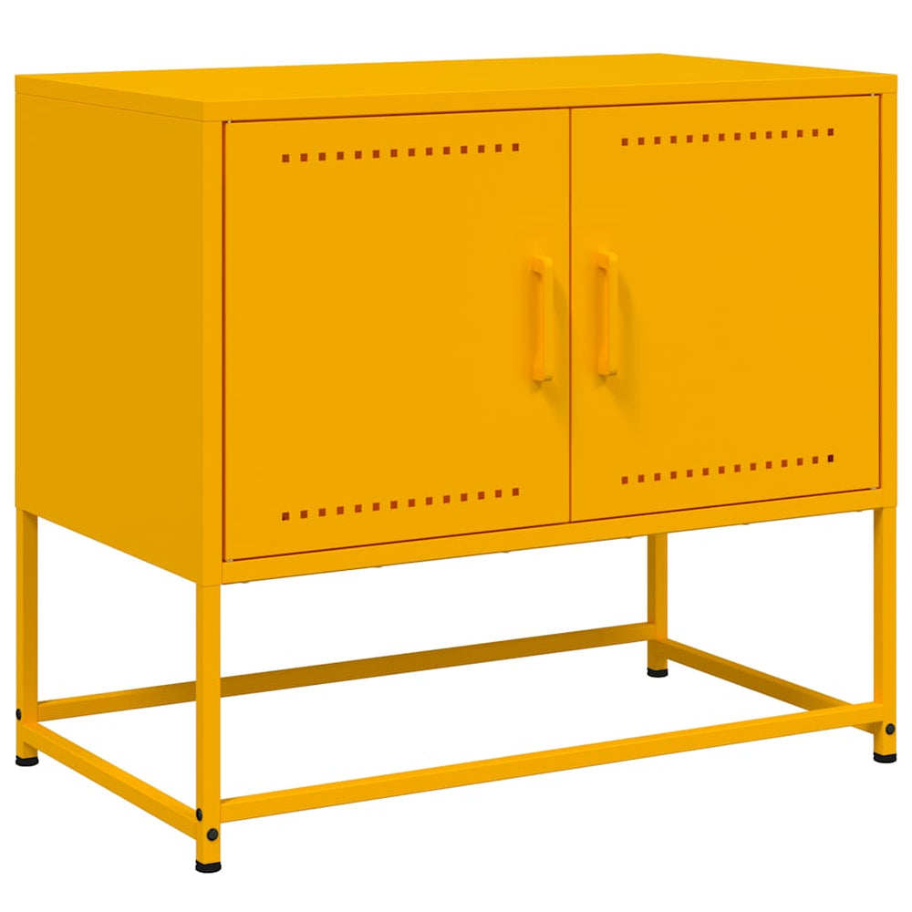 vidaXL TV Cabinet Mustard Yellow 68.5x39x60.5 cm Steel