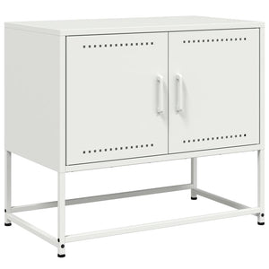Weißer TV-Schrank aus Stahl, 68,5 cm