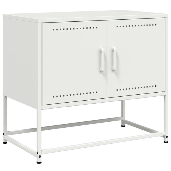 Weißer TV-Schrank aus Stahl, 68,5 cm