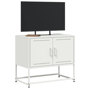 Weißer TV-Schrank aus Stahl, 68,5 cm