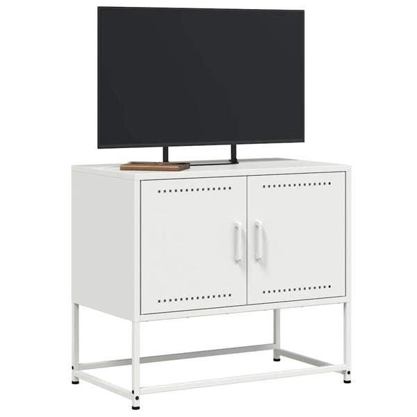 Weißer TV-Schrank aus Stahl, 68,5 cm