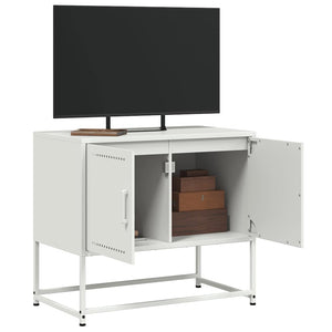 Weißer TV-Schrank aus Stahl, 68,5 cm