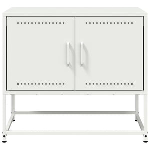 Weißer TV-Schrank aus Stahl, 68,5 cm