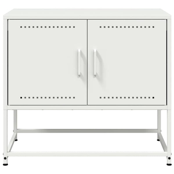 Weißer TV-Schrank aus Stahl, 68,5 cm