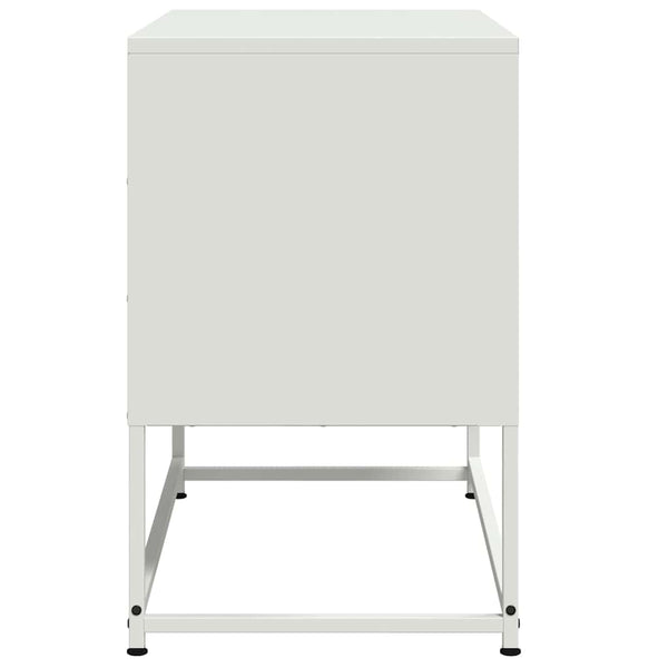 Weißer TV-Schrank aus Stahl, 68,5 cm