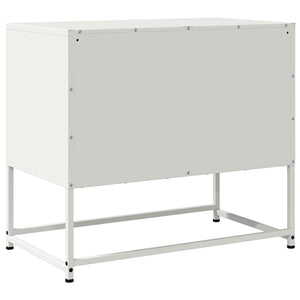 Weißer TV-Schrank aus Stahl, 68,5 cm