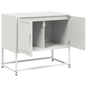 Weißer TV-Schrank aus Stahl, 68,5 cm
