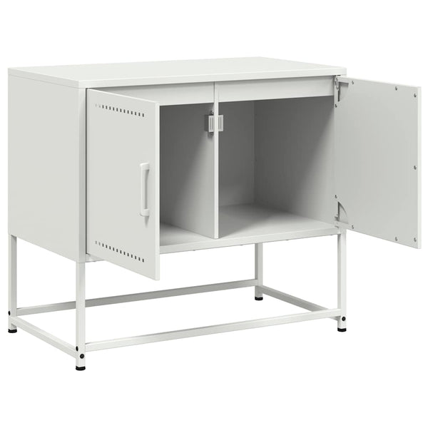 Weißer TV-Schrank aus Stahl, 68,5 cm