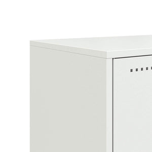 Weißer TV-Schrank aus Stahl, 68,5 cm