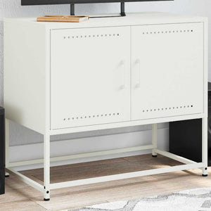 Weißer TV-Schrank aus Stahl, 68,5 cm
