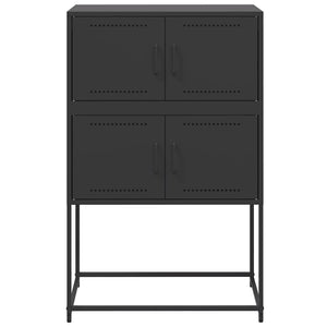 Schwarzes Stahl Sideboard 68,5x107 cm