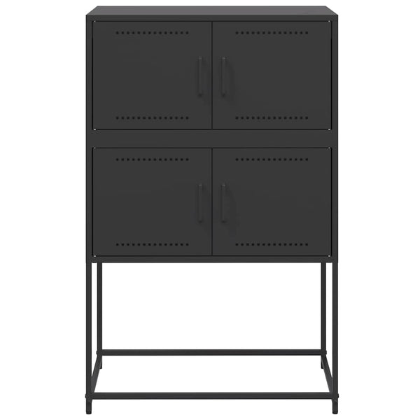 Schwarzes Stahl Sideboard 68,5x107 cm