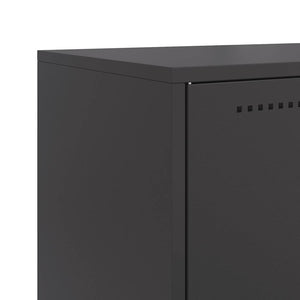 Schwarzes Stahl Sideboard 68,5x107 cm