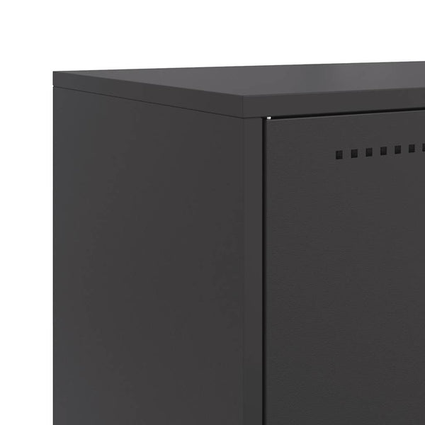 Schwarzes Stahl Sideboard 68,5x107 cm