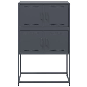 Anthrazitfarbenes Stahl-Sideboard 68,5x38,5x107 cm