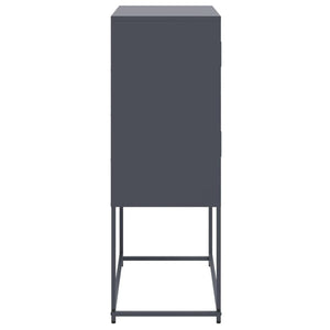 Anthrazitfarbenes Stahl-Sideboard 68,5x38,5x107 cm