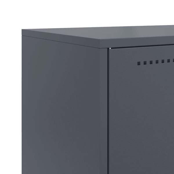 Anthrazitfarbenes Stahl-Sideboard 68,5x38,5x107 cm