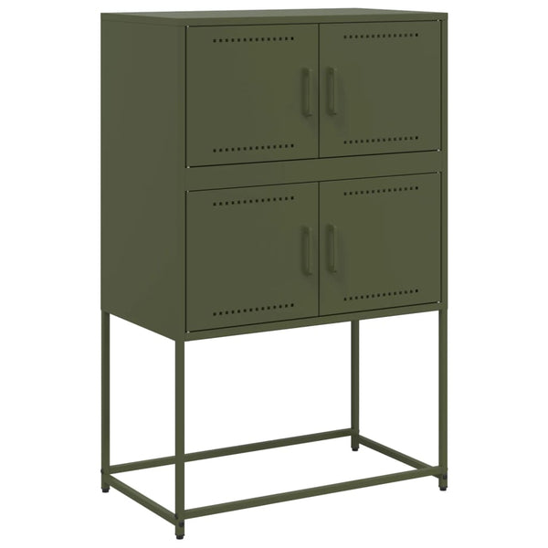 Olivgrünes Sideboard 68,5x38,5x107 cm Stahl