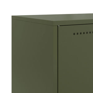 Olivgrünes Sideboard 68,5x38,5x107 cm Stahl