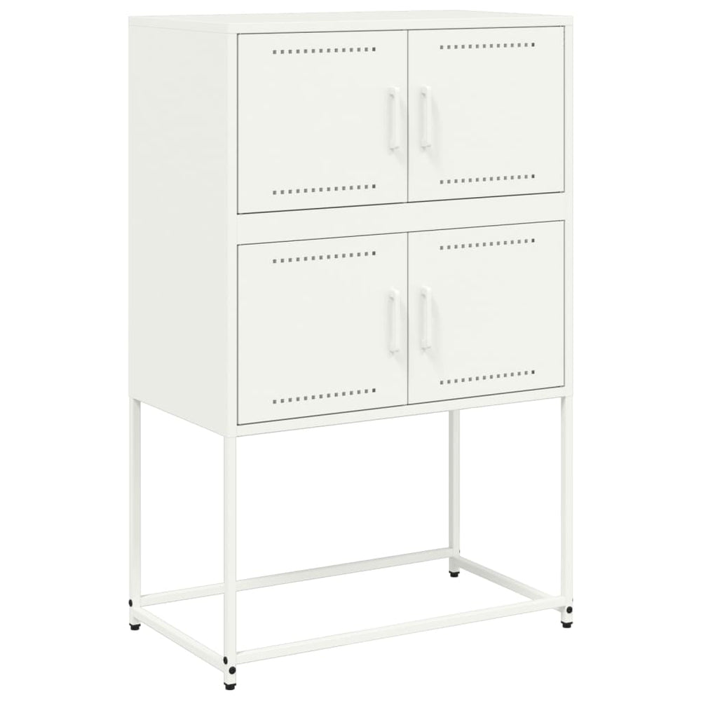 Weißes Stahl Sideboard 68,5x38,5x107 cm