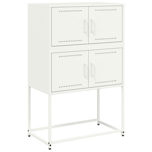 Weißes Stahl Sideboard 68,5x38,5x107 cm