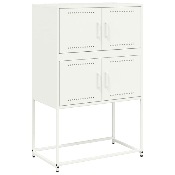 Weißes Stahl Sideboard 68,5x38,5x107 cm