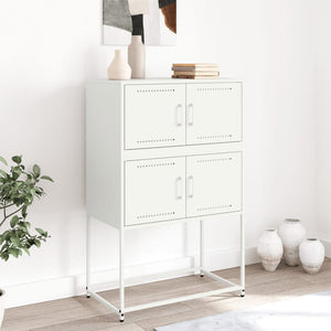 Weißes Stahl Sideboard 68,5x38,5x107 cm