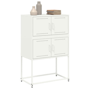 Weißes Stahl Sideboard 68,5x38,5x107 cm