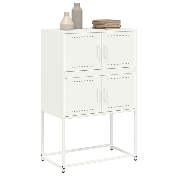 Weißes Stahl Sideboard 68,5x38,5x107 cm