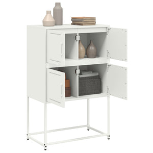 Weißes Stahl Sideboard 68,5x38,5x107 cm