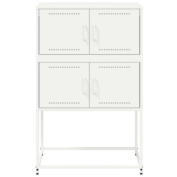Weißes Stahl Sideboard 68,5x38,5x107 cm
