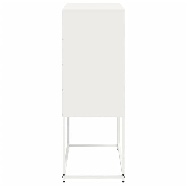 Weißes Stahl Sideboard 68,5x38,5x107 cm