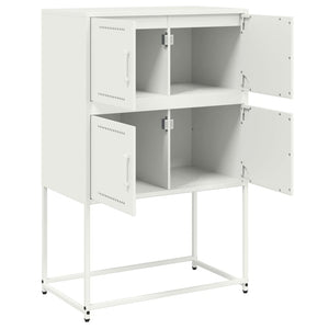 Weißes Stahl Sideboard 68,5x38,5x107 cm